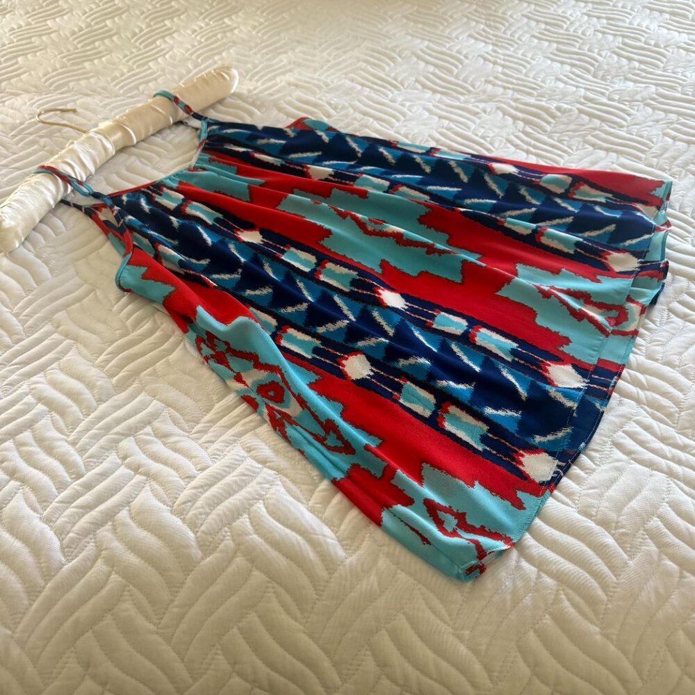 Spring/Summer Tank Bright Pattern Multi-Colored Print - Picture 2 of 11